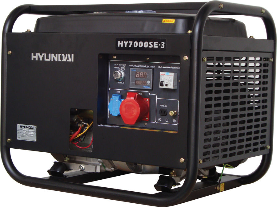 Бензиновый генератор HYUNDAI HY 7000SE-3 Генераторы (электростанции)